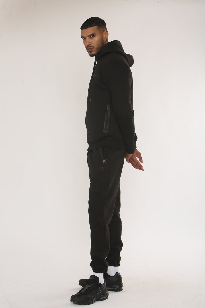 Oakwood Fleece Zip Tracksuit - Black