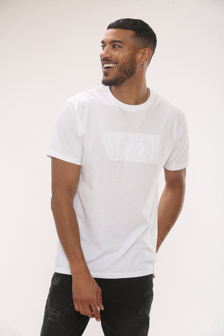 Capital Regular Fit Cotton T-Shirt - White
