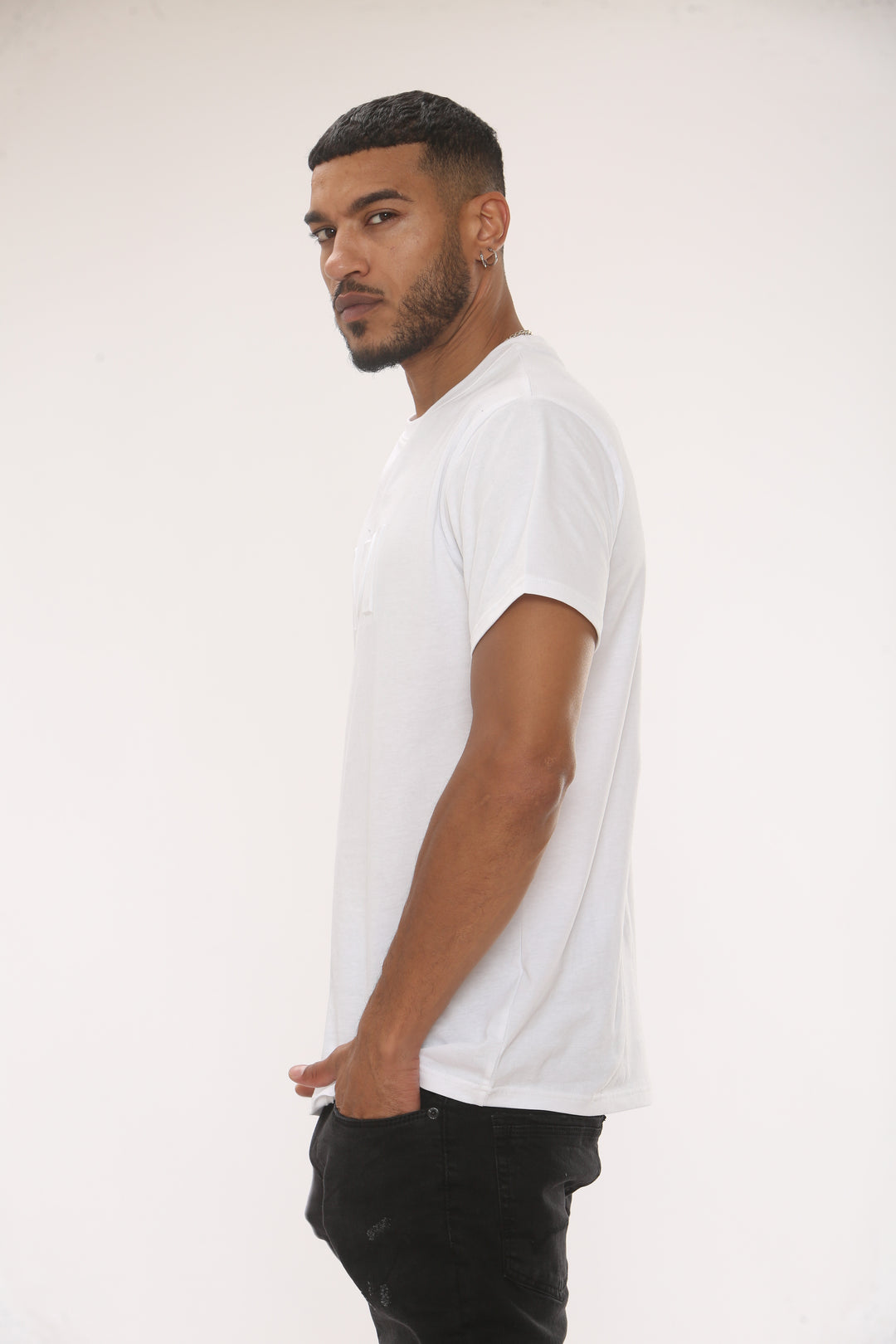 Capital Regular Fit Cotton T-Shirt - White