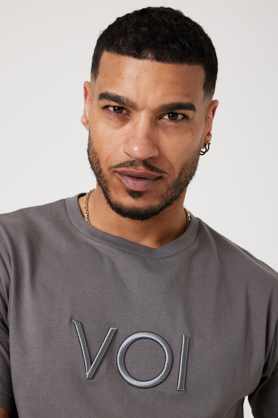 Weston Place T-Shirt & Shorts Set - Grey