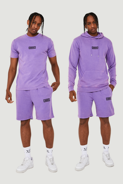 Orton Street Triple Set Short Tracksuit - Purple