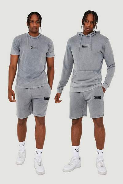 Orton Street Triple Set Short Tracksuit - Grey