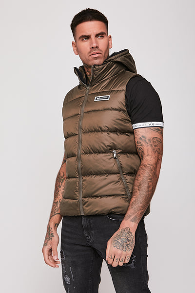 Stamford Brook Hooded Gilet Khaki
