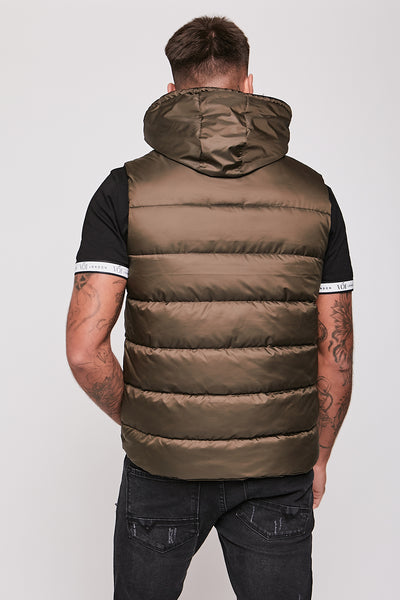 Stamford Brook Hooded Gilet Khaki
