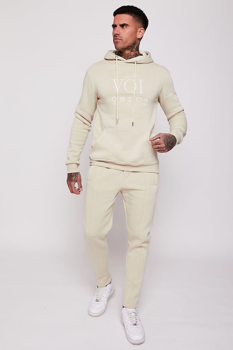 Holloway Road Over the Head Hoody Tracksuit - Sand