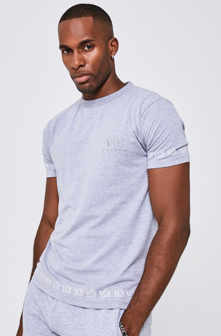 Swiss Cottage T-Shirt & Jogger Set - Grey