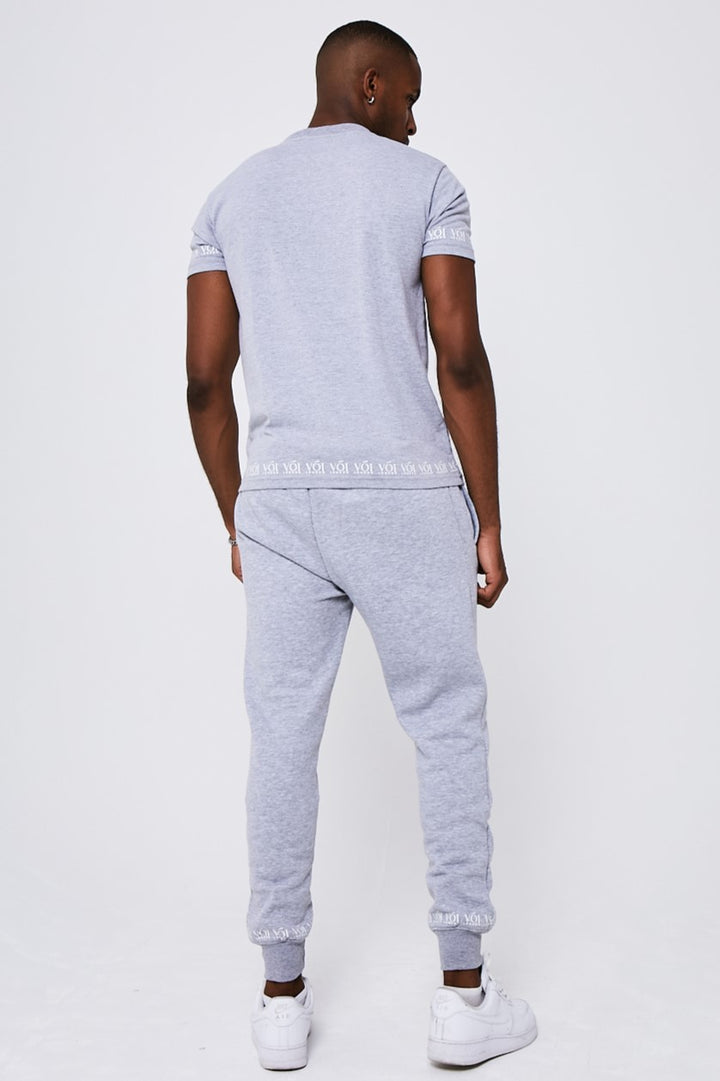 Swiss Cottage T-Shirt & Jogger Set - Grey