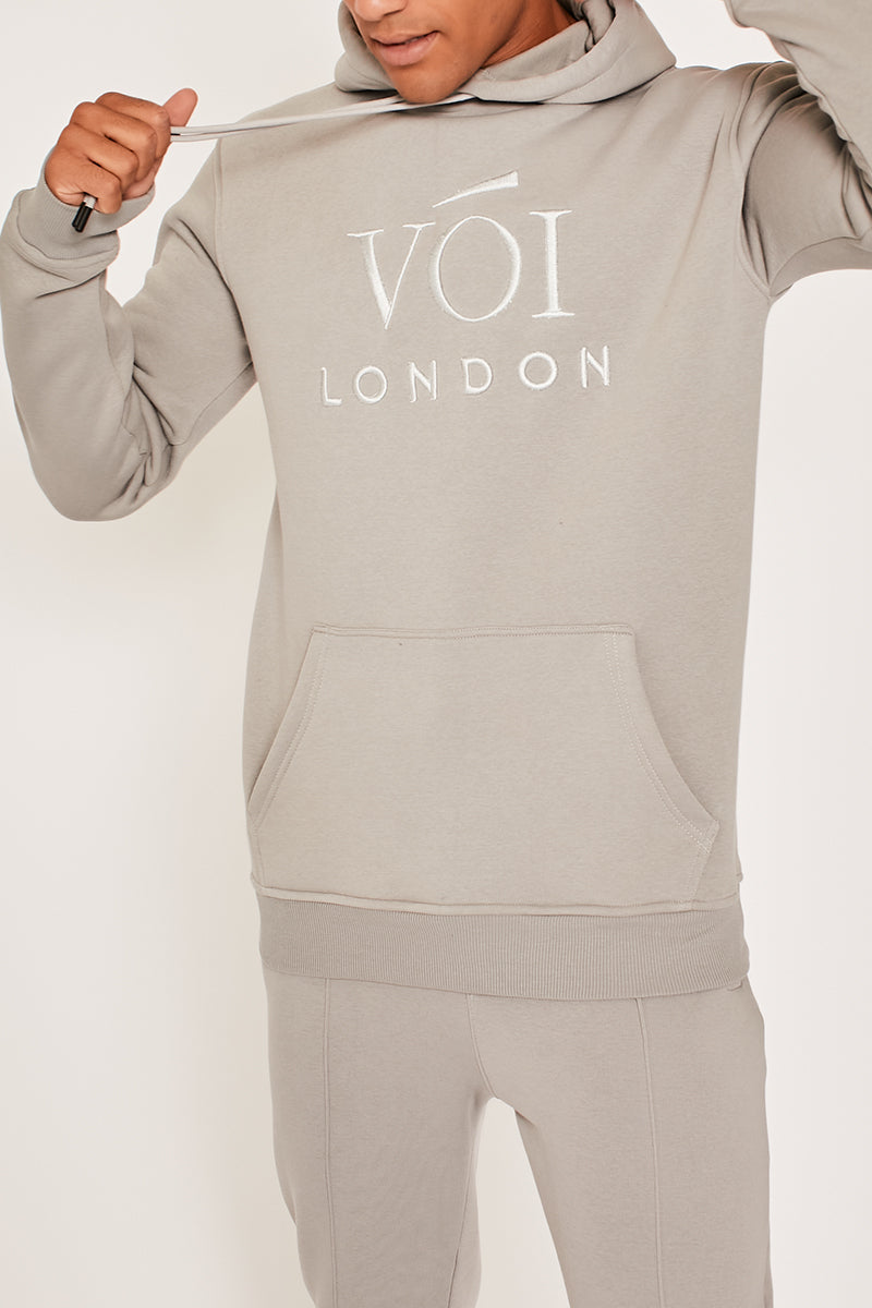 Holloway Road Over the Head Hoody Tracksuit- Grey