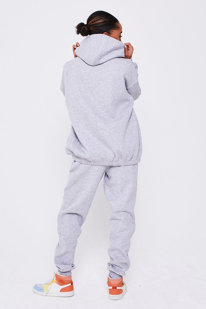Chelsea Oversized Fleece Tracksuit - Grey