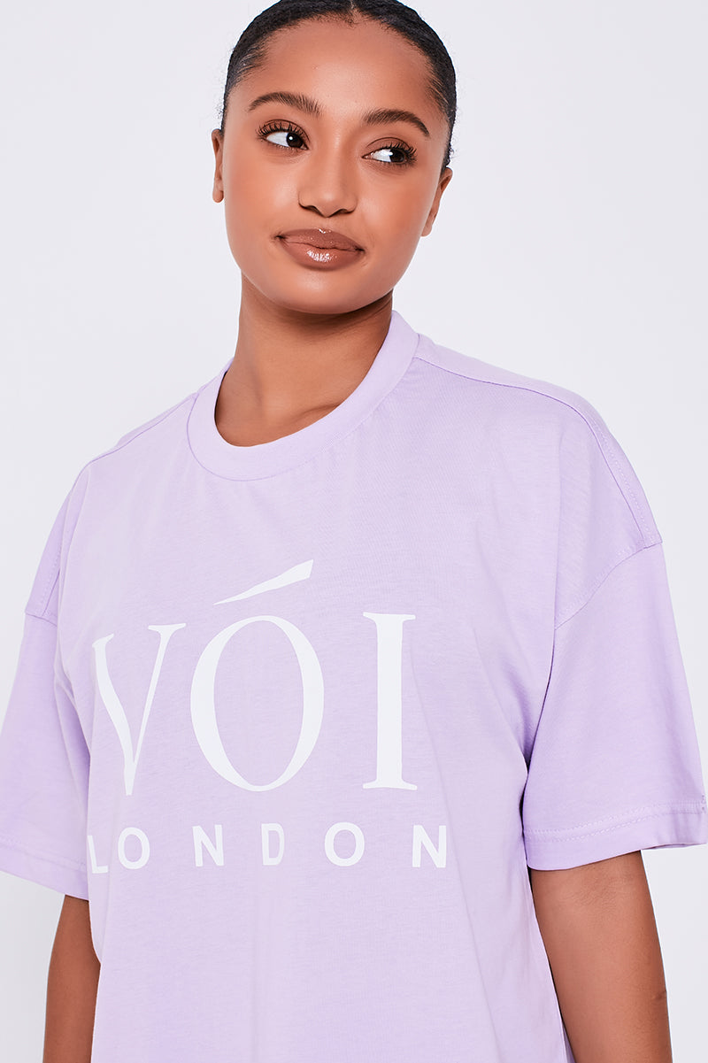 Colindale Co-ord Tee and Legging - Lilac