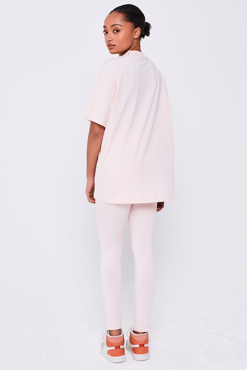 Colindale Co-ord Tee and Legging - Powder Pink