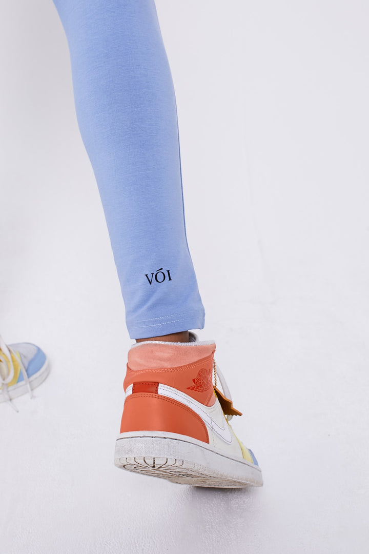 Colindale combi-set T-shirt en legging - staalblauw