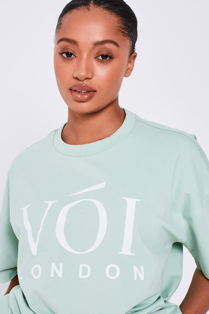 Colindale – T-Shirt und Leggings, Kombiteil – Schlitzgrün