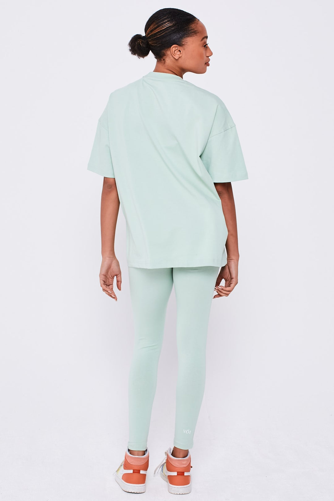 Colindale – T-Shirt und Leggings, Kombiteil – Schlitzgrün