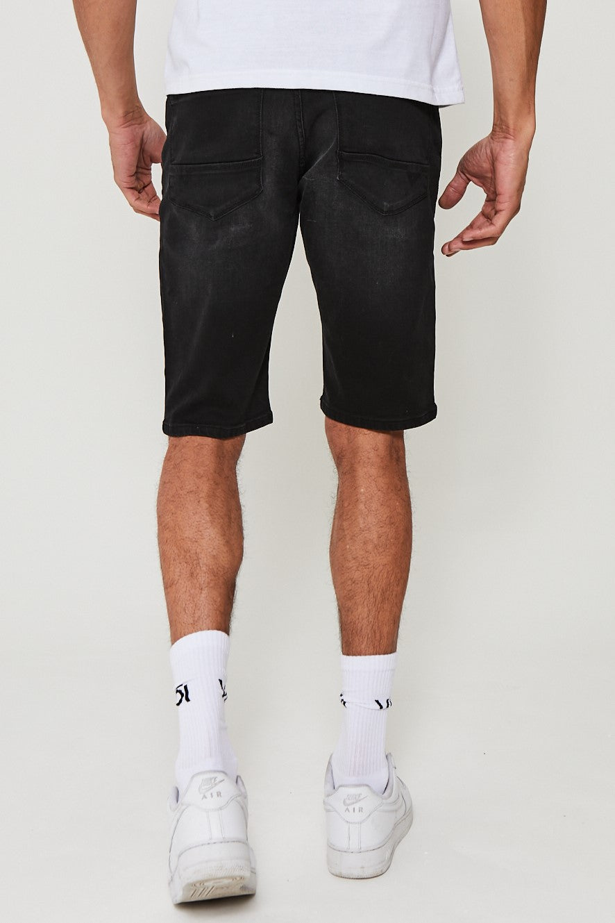 Esher Denim Short - Black