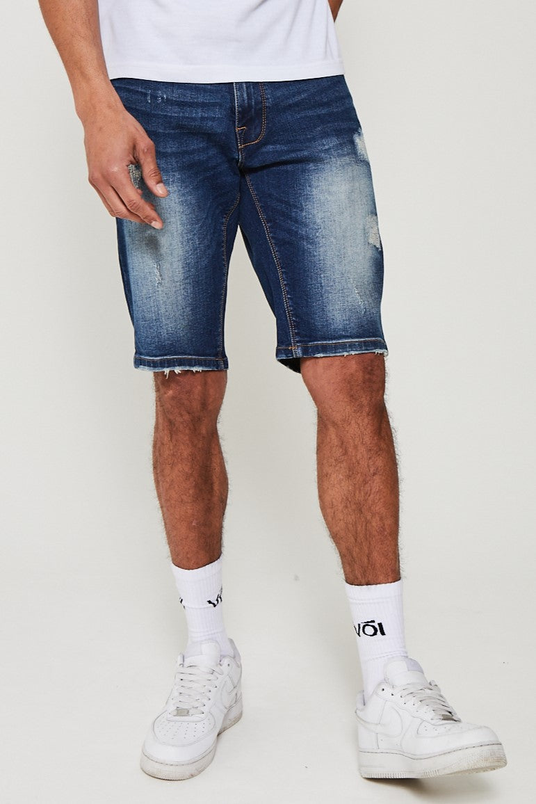 Barlow Denim Short - Mid Blue