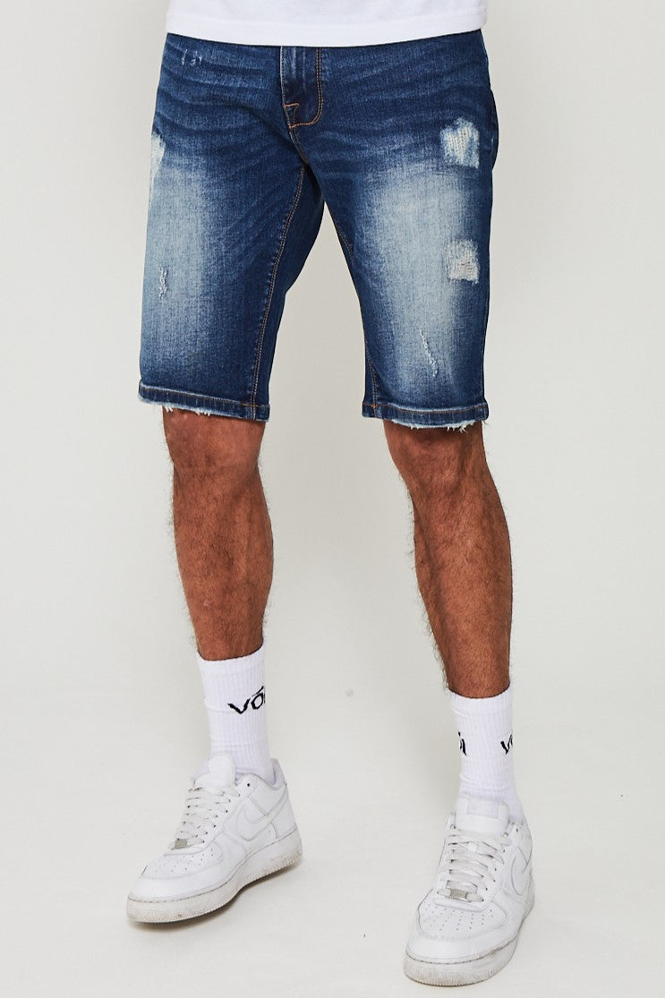 Barlow Denim Short - Mid Blue