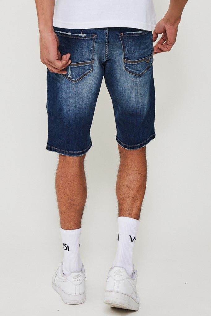 Barlow Denim Short - Mid Blue