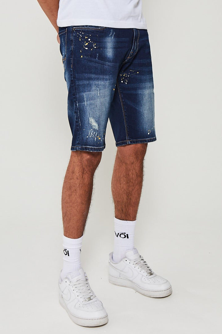 Bempton Denim Short - Donkerblauw