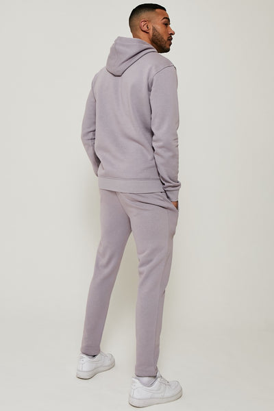 Holloway Road Over the Head Hoody Tracksuit- Heather Grey