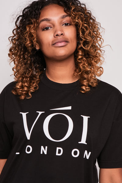 Burnt Oak Co-ord Tee and Short - Black