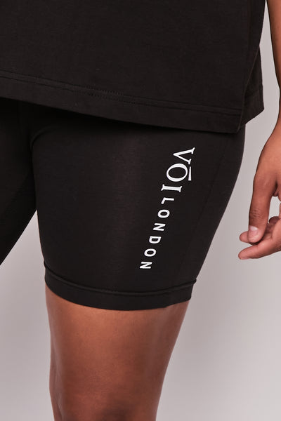 Burnt Oak Co-ord Tee and Short - Black