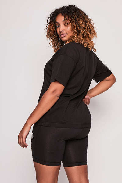 Burnt Oak Co-ord Tee and Short - Black