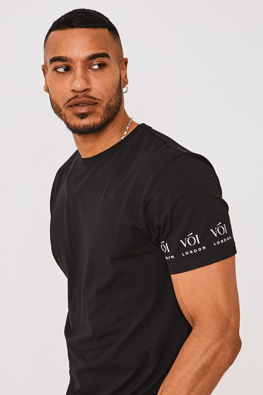 Swiss Cottage T-Shirt & Short Set - Black