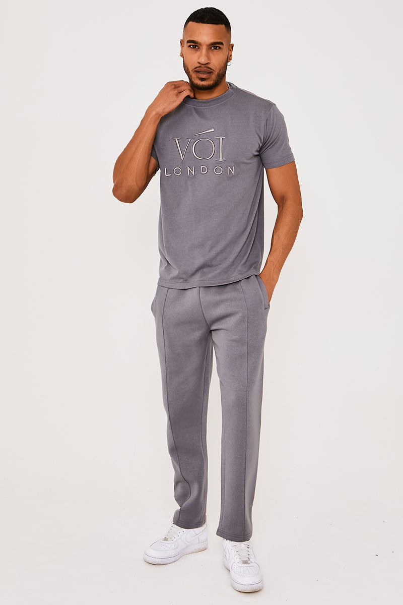 Pinner T-shirt en joggingset - Metaal