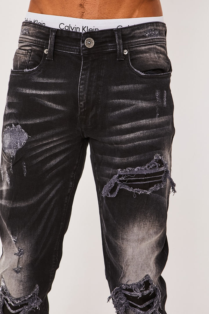 Holborn Tapered Jeans - Black
