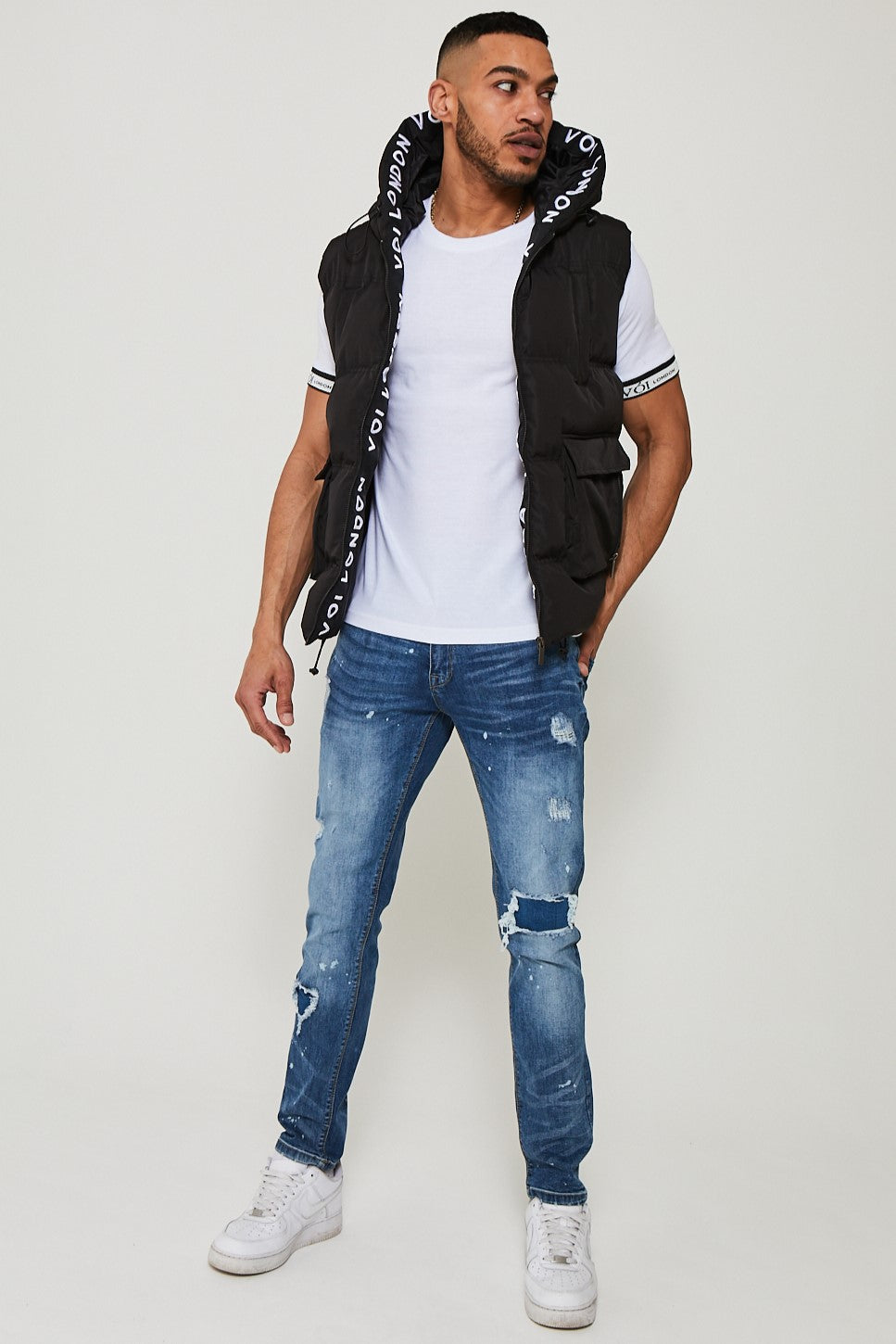 Palmerston Hooded Gilet - Black