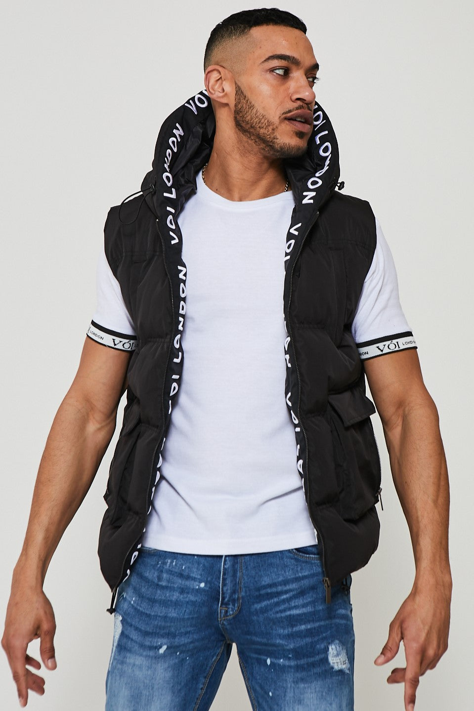 Palmerston Hooded Gilet - Black