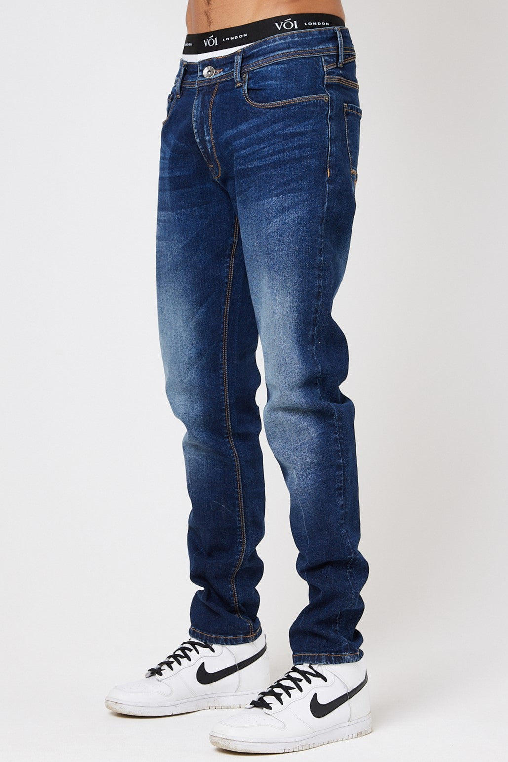 Richmond Tapered Jeans - Dark Blue