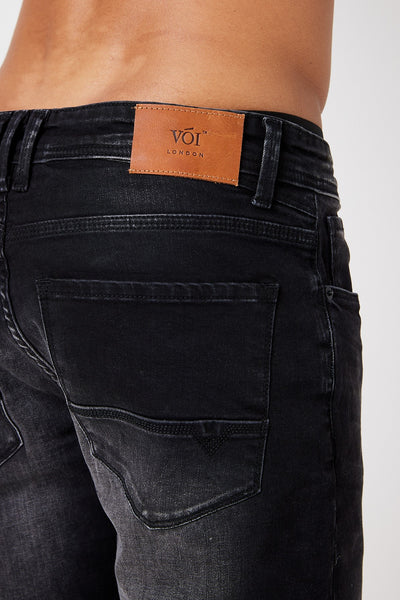 Richmond Tapered Jeans - Black