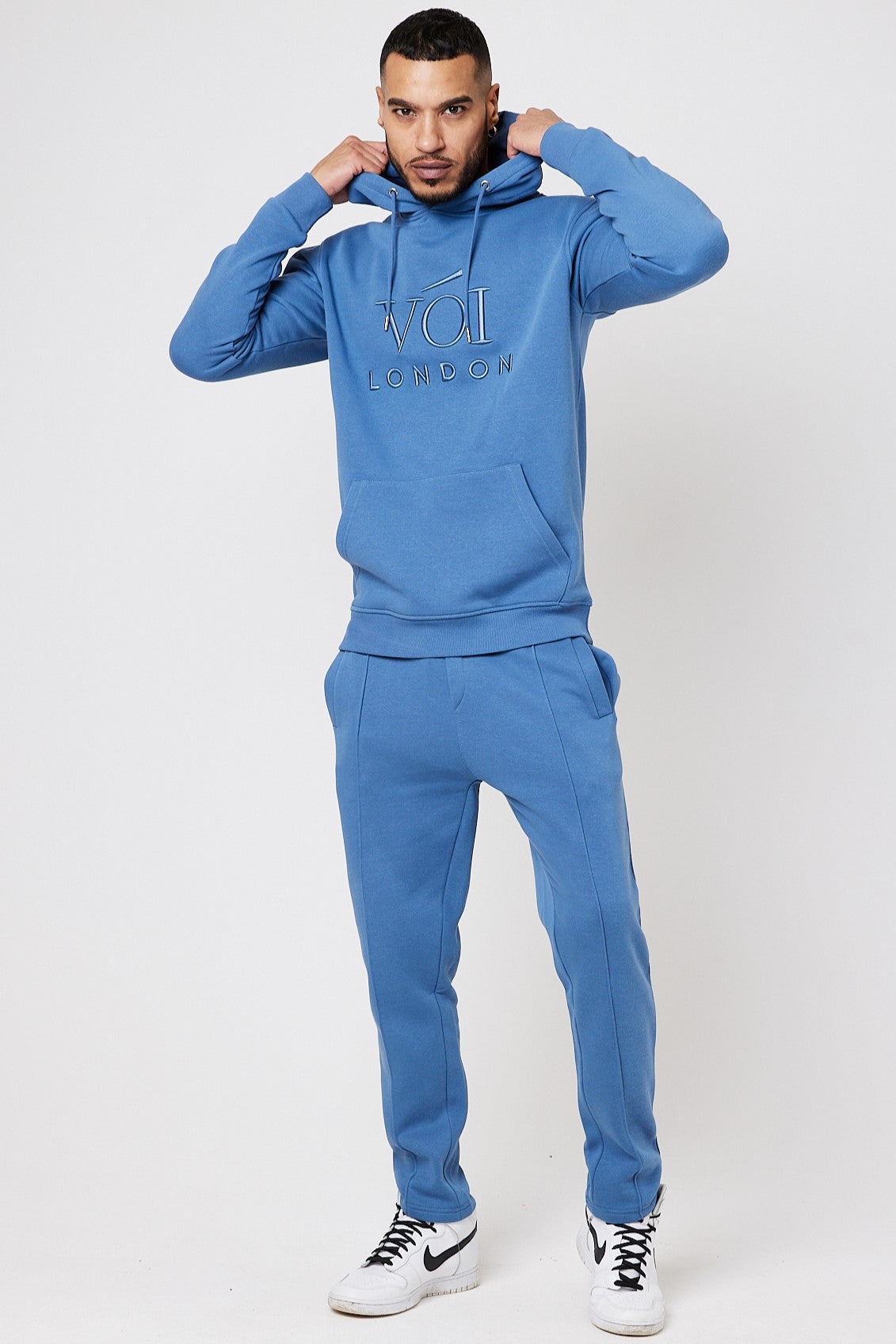 Holloway Road Over the Head Hoody Tracksuit- Moonlight