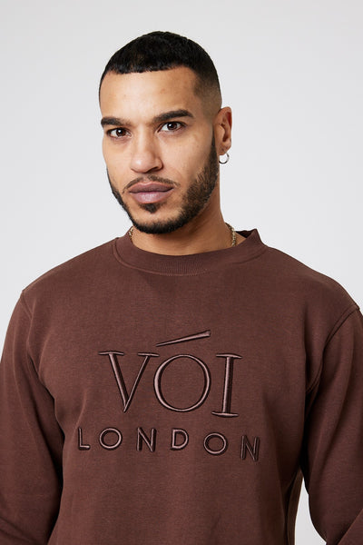 Homerton Crew Tracksuit- Brown