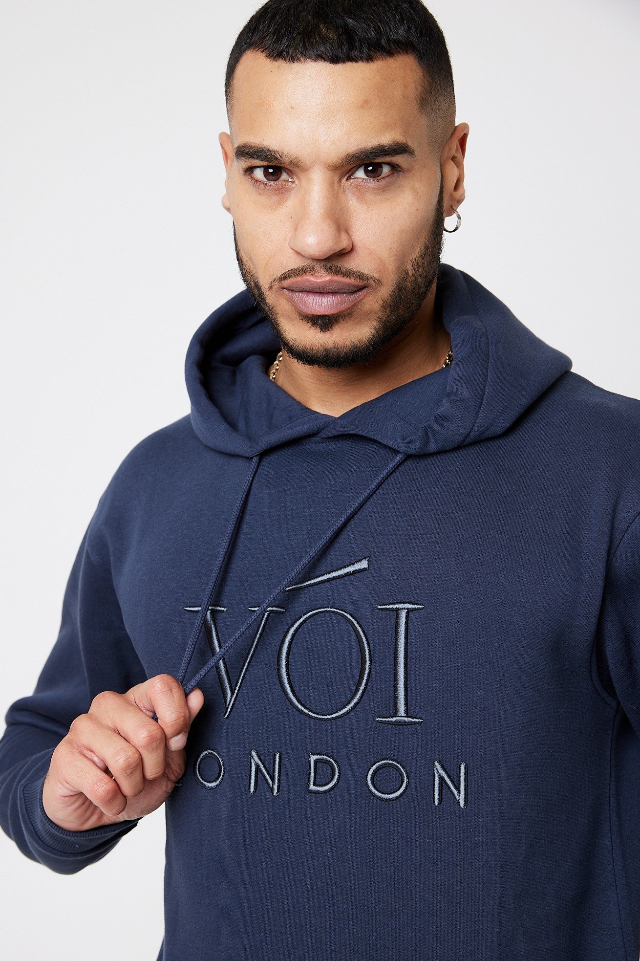 Holloway Road Over the Head Hoody Tracksuit- Navy