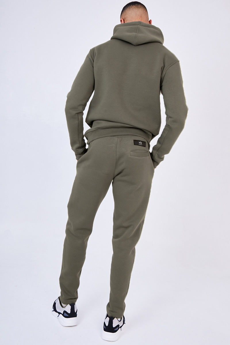 Holloway Road Over the Head Hoody Tracksuit- Khaki