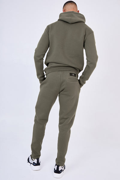 Holloway Road Over the Head Hoody Tracksuit- Khaki